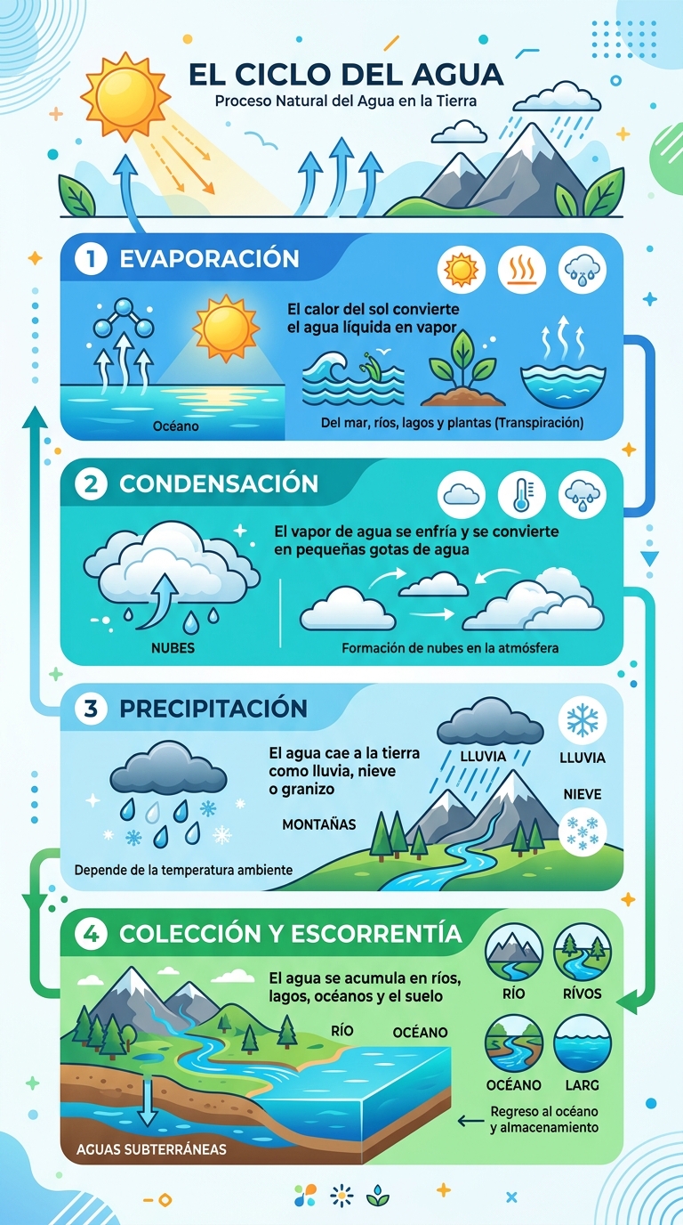 Infografía: Ciclo del Agua